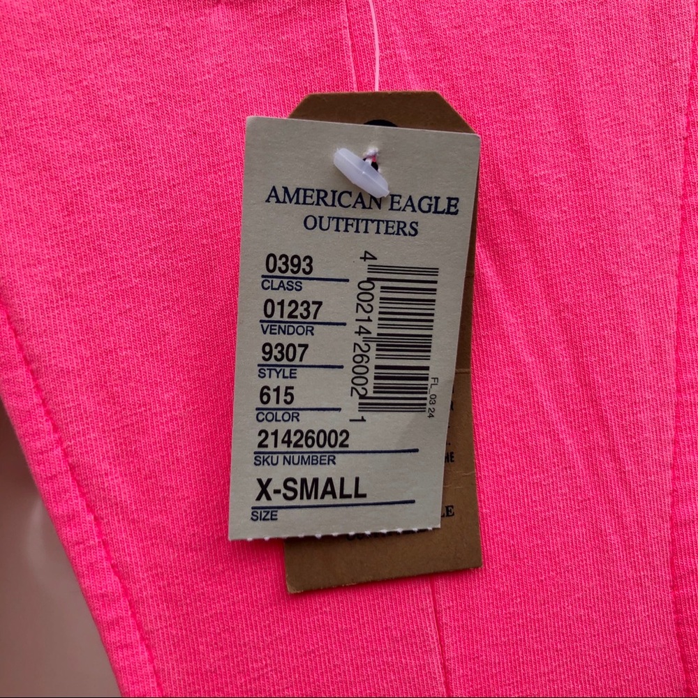 NWT American Eagle Hot Pink Skater Dress XS - Picture 3 of 4
